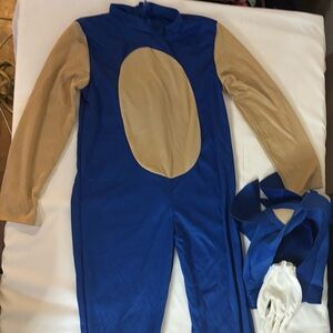 Kids Blue and Tan Sonic Costume Set